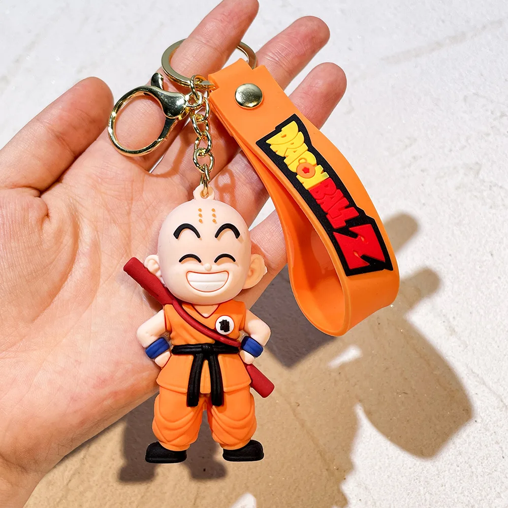 Llavero de Silicona de Dragon Ball, Figura Coleccionable del Rey Mono y el Sabio Tortuga para Fans