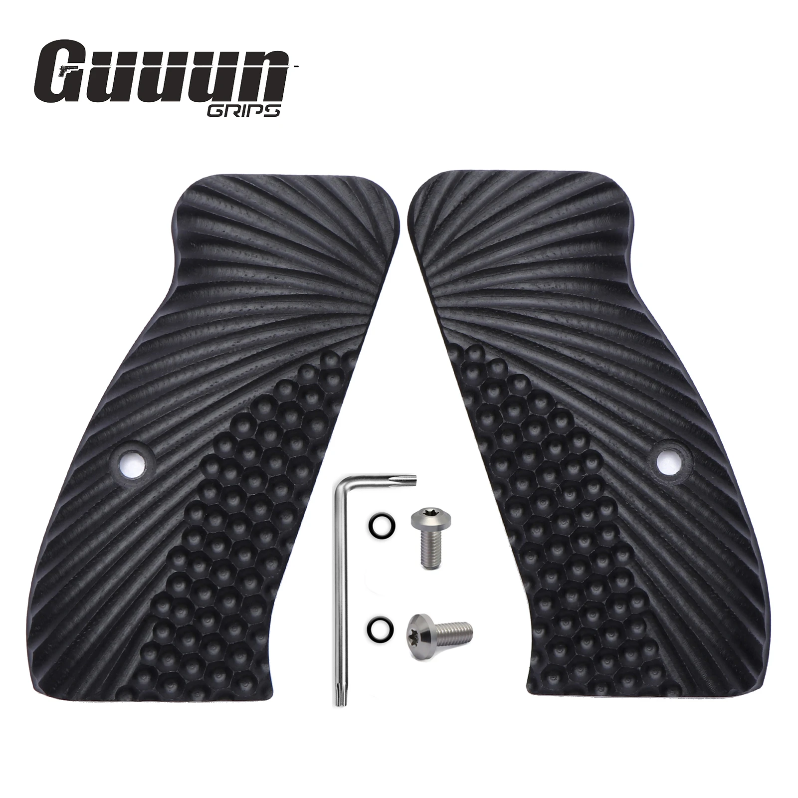 Guuun-empuñaduras compactas G10 CZ 75, Material OPS, textura CZ P-01, CZ 75 D PCR Compact