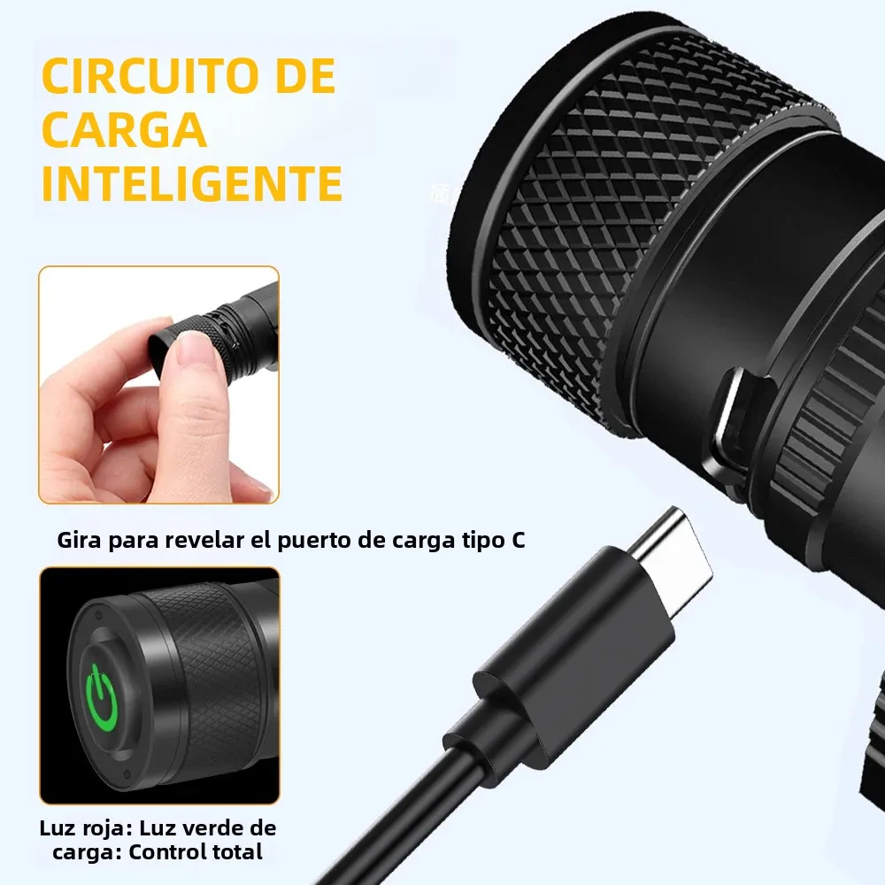 BORUiT D25 faro LED doble 2000LM potente faro tipo C recargable 18650 linterna de cabeza impermeable Camping pesca linterna
