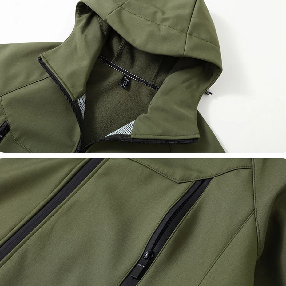 Chaqueta cortavientos impermeable de talla grande 13XL, chaqueta de campamento para hombre, abrigo, chaqueta de lana de otoño, prendas de vestir exteriores para hombre