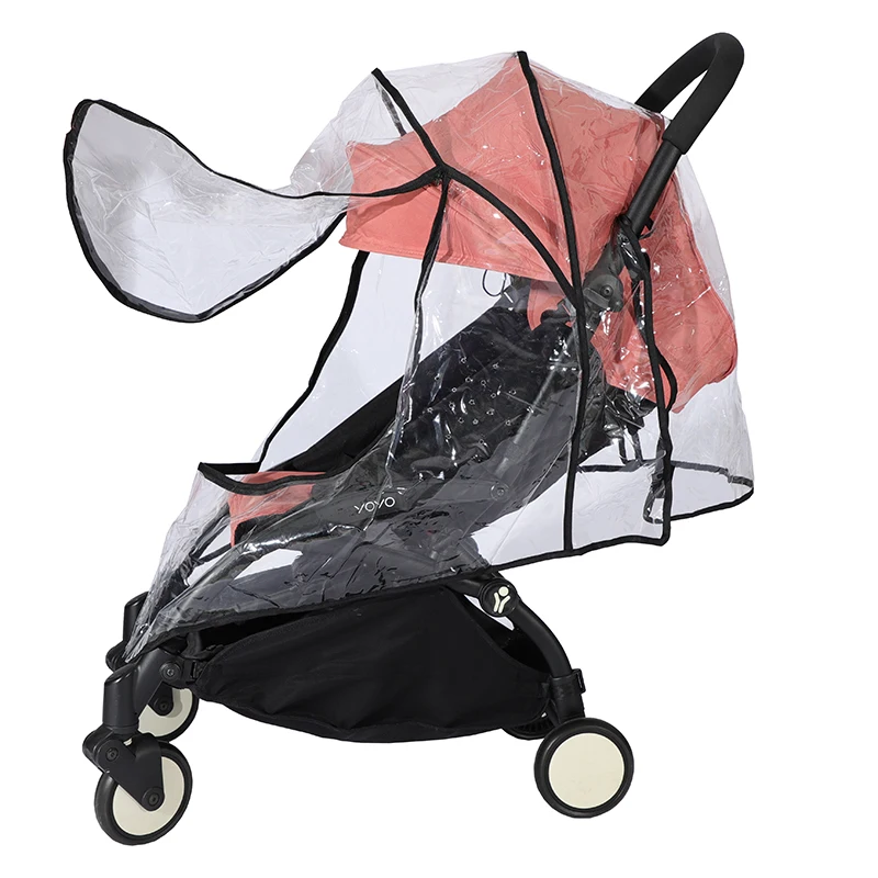 Cubierta de lluvia para cochecito, chubasquero Universal EVA, compatible con Yoyo Cybex YOYA Plus, protector contra el polvo y el viento, accesorios para cochecitos
