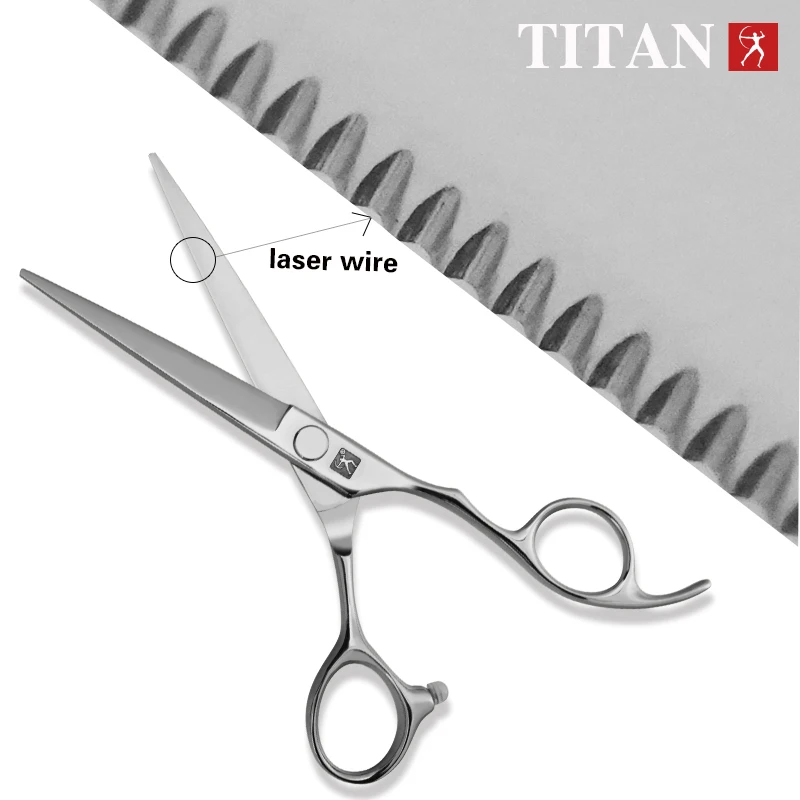Tijeras de Peluquería Profesionales TITAN, Tijeras para Cortar Cabello, Tijeras de Barbero, Tijeras de Peluquero, Acero JP 440C, 6 Pulgadas