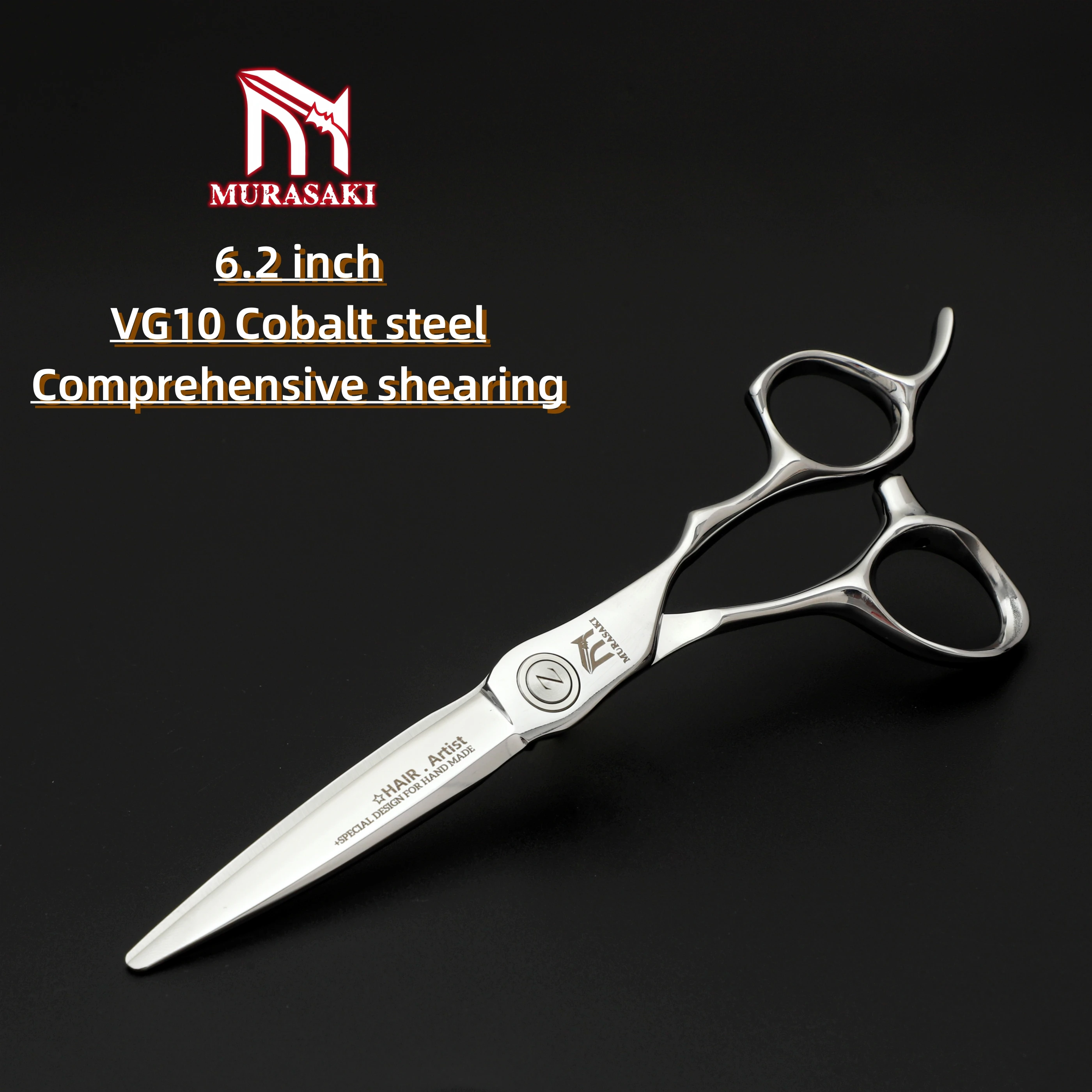 Tijeras Profesionales para Cortar Cabello de 6.2 Pulgadas, Acero Japonés VG10 para Peluqueros, Accesorios de Barbería de Alta Calidad