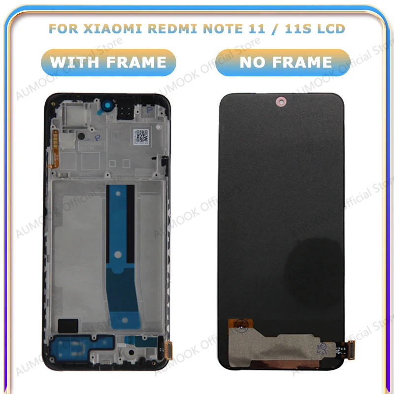 Pantalla LCD AMOLED para Xiaomi Redmi Note 11 11S, montaje de Panel digitalizador con pantalla táctil, 2201117TG, 2201117SG