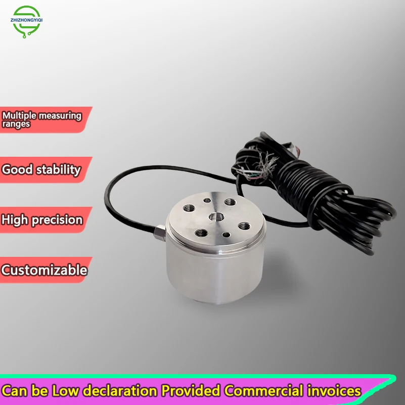 Célula de Carga de Tensión y Compresión, Sensor de Torque Estático, Transductor de Fuerza de Columna, Equipo de Pesaje de Alta Precisión, 350 Ohmios