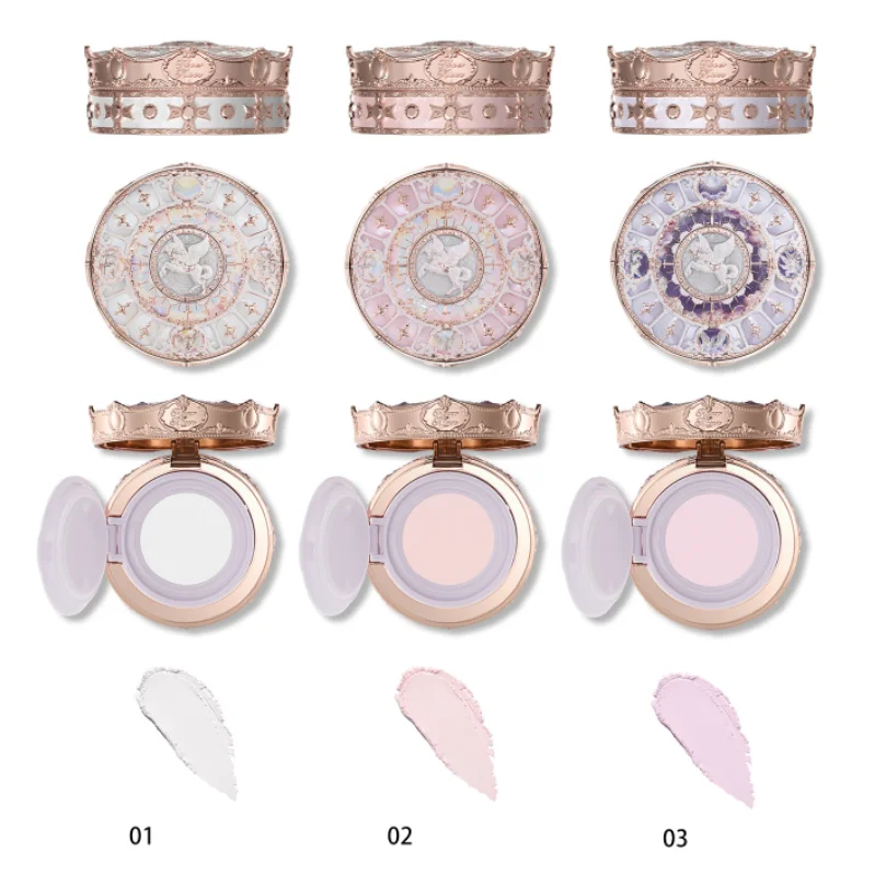 Flower Knows Knight Unicorn Collection Cloud - Polvo Fijador Translúcido, Acabado Mate Suave, Larga Duración