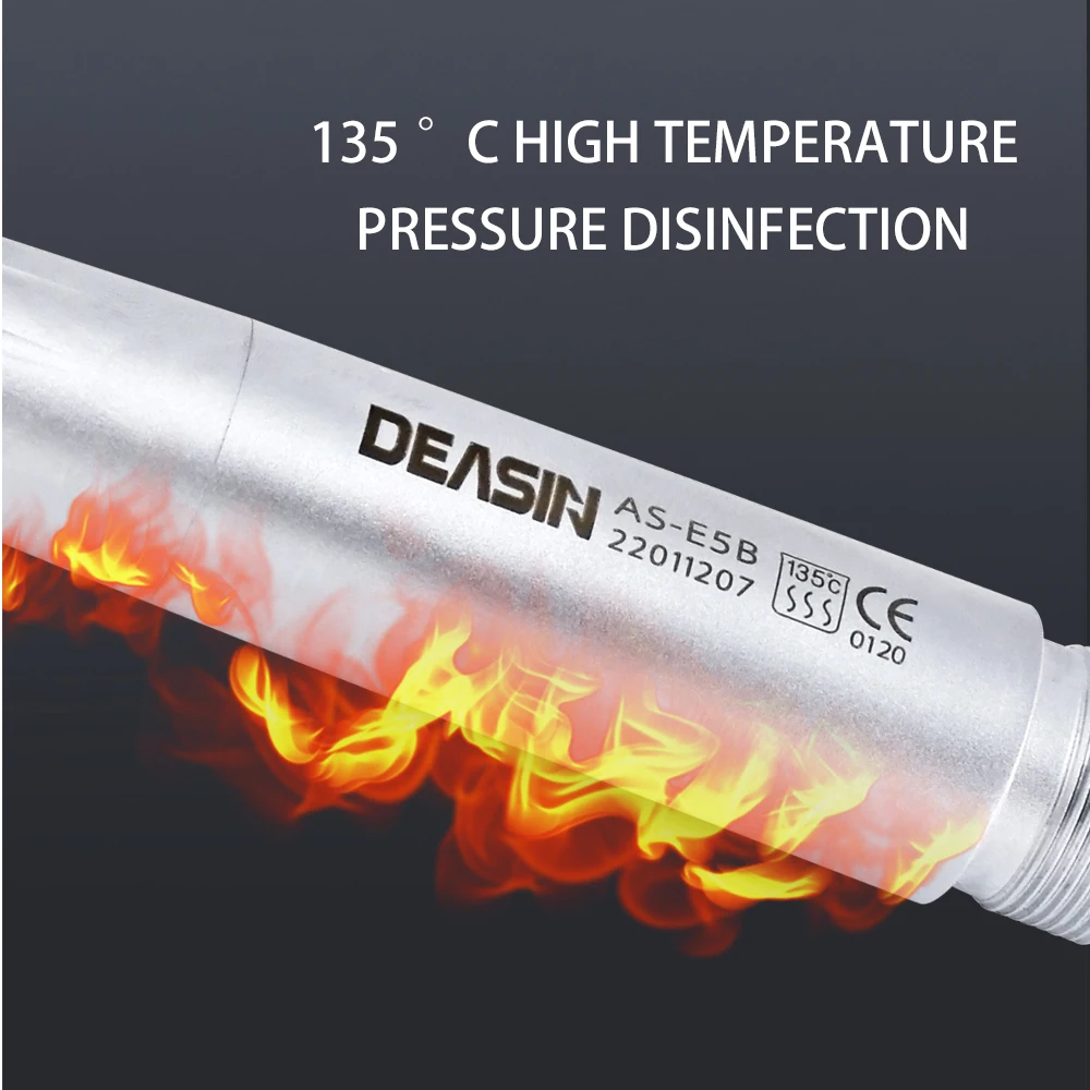 Generador eléctrico dental con anillo LED sin sombras, pieza de mano de cerámica de alta velocidad mini/estándar/torque con 5 sprays de agua y 2/4 orificios