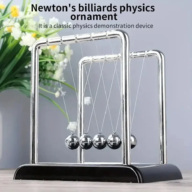 Cuna de Newton, Bolas de Acero de Equilibrio, Material Didáctico de Física, Péndulo, Juguetes de Escritorio, Regalos para Aliviar el Estrés, Decoración del Hogar