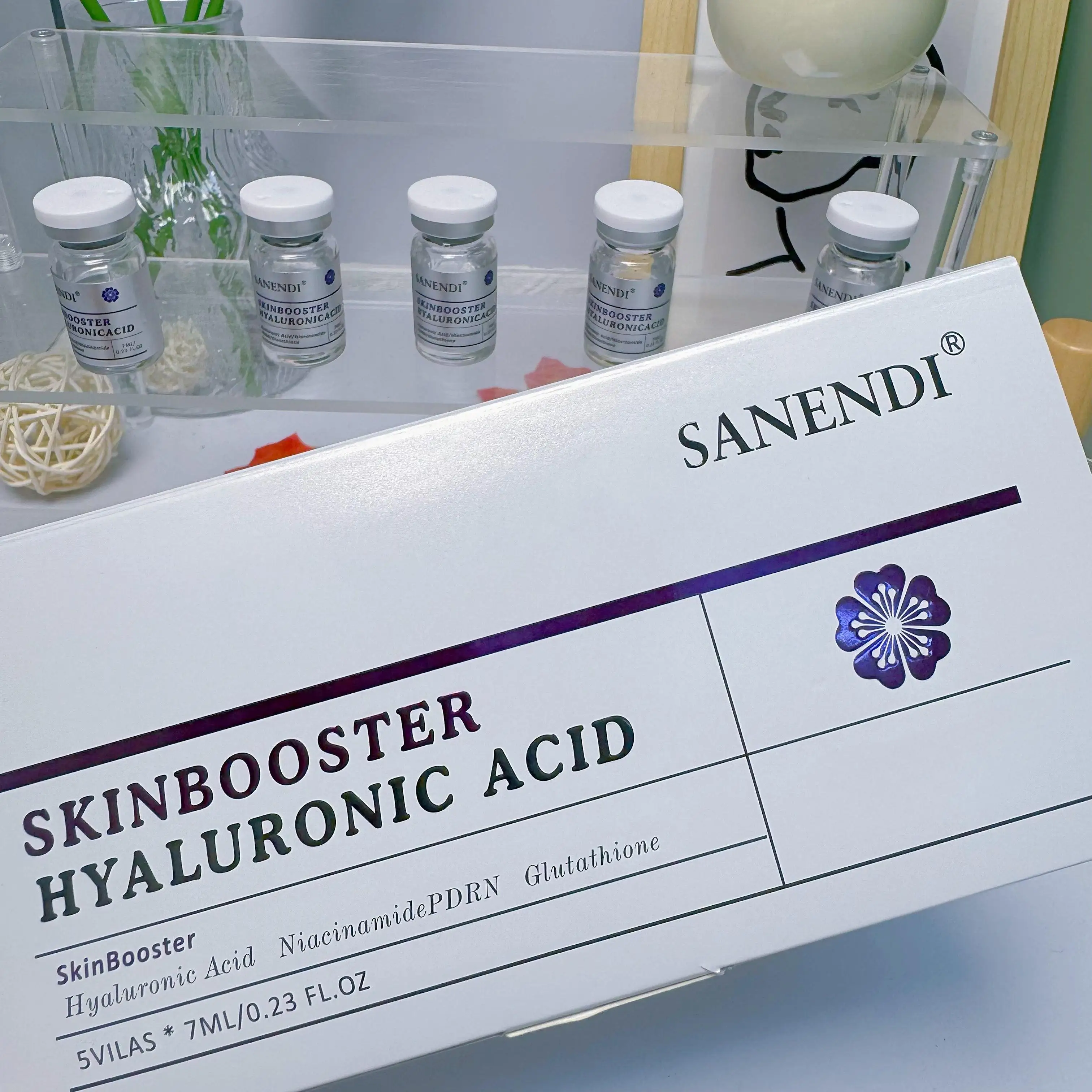 SKINBOOSTER Ácido HYALURÓNICO: una solución para oscurecer el rostro y una textura de piel pobre: piel suave y brillante BOOSTER