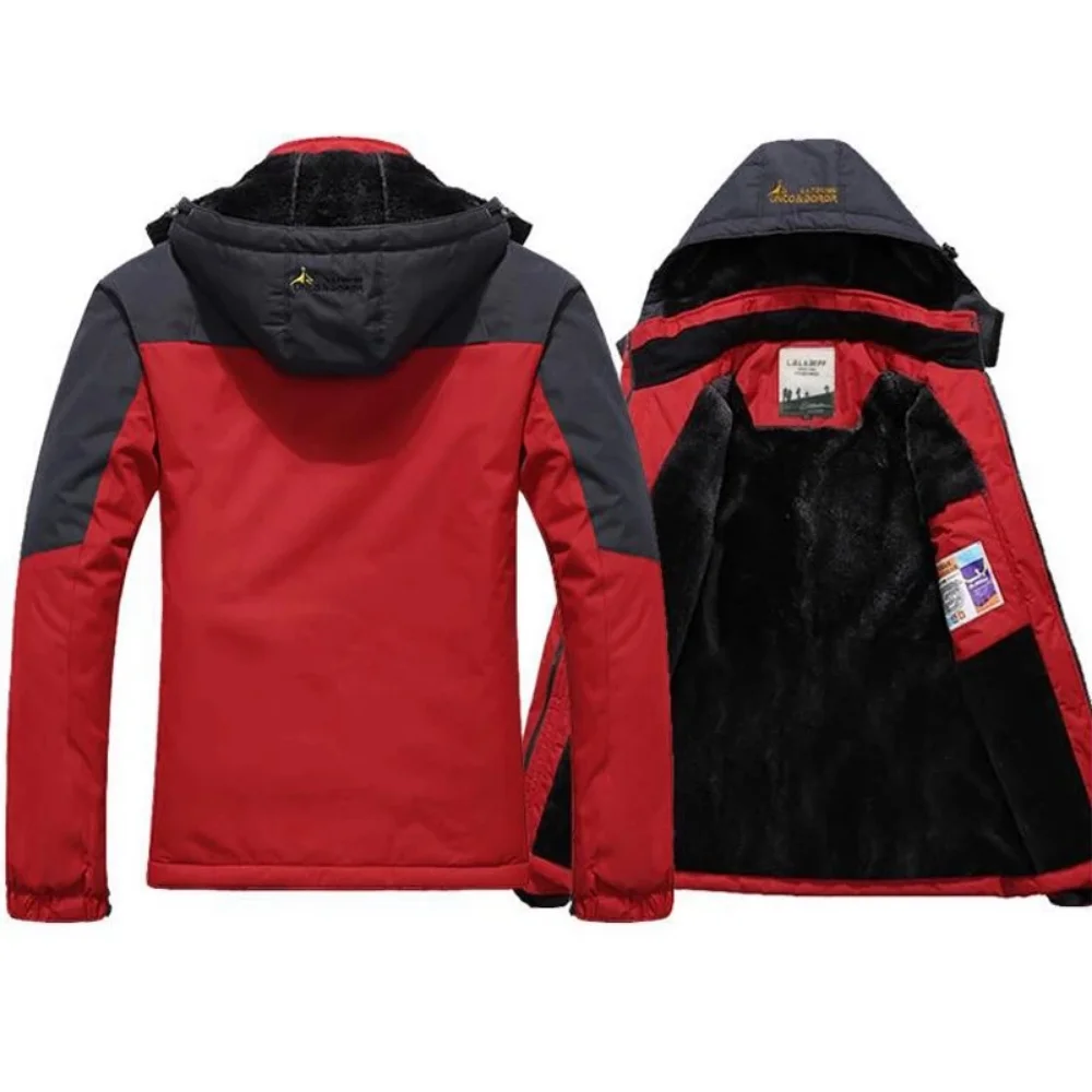 Parka militar con capucha para hombre, abrigo grueso y cálido a prueba de viento, abrigo de piel, chaqueta de invierno, chaquetas Anorak