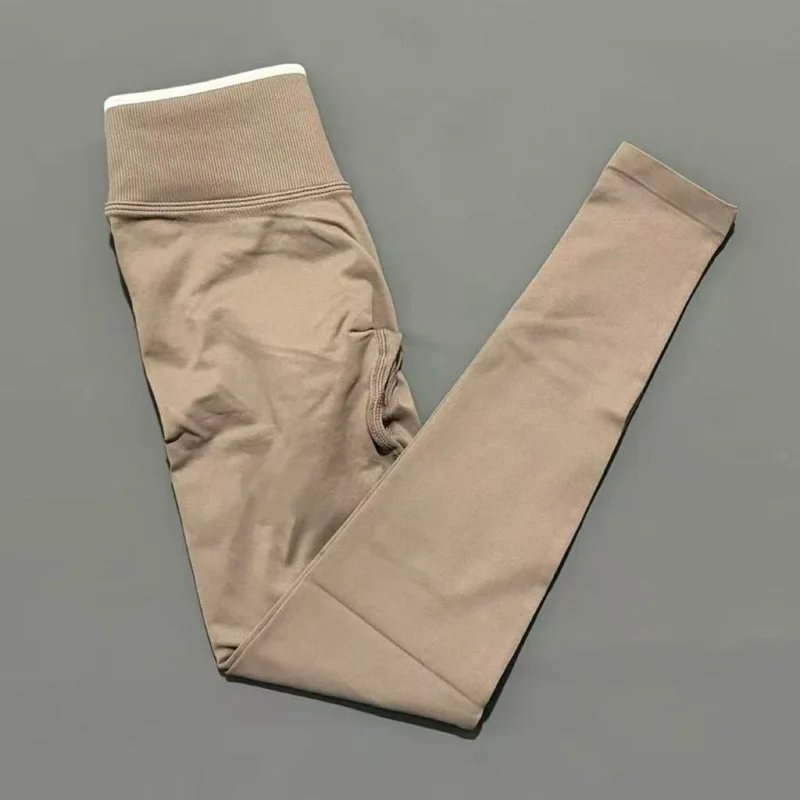 Leggings Deportivos de Cintura Alta sin Costuras para Mujer, Control de Abdomen, Elásticos, Suaves, para Entrenamiento, Running, Gimnasio y Deportes