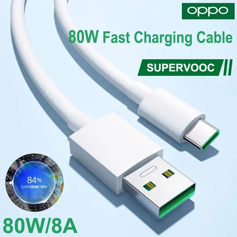 Cable OPPO Original Usb tipo C Super Vooc cargador de carga rápida Cable OPPO Find X5 X6 X3 Pro N2 Flip Reno10 8 7 6 Pro A77 A78 A98