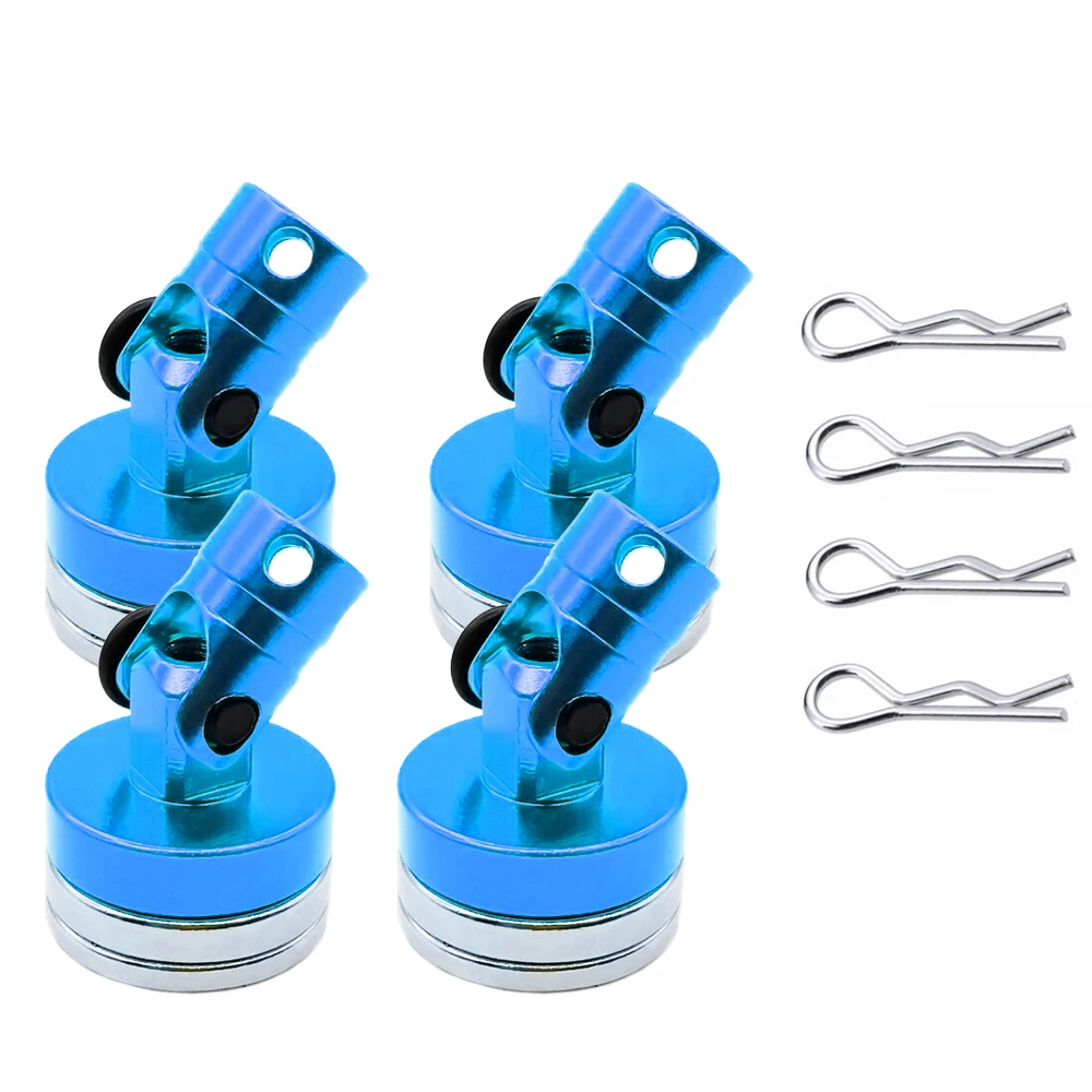 1 juego de Carcasas Magnéticas Fuertes para Columna de Carrocería de Coche RC de Derrape a Control Remoto, para Modelos a Escala 1/10 TT01 TT02