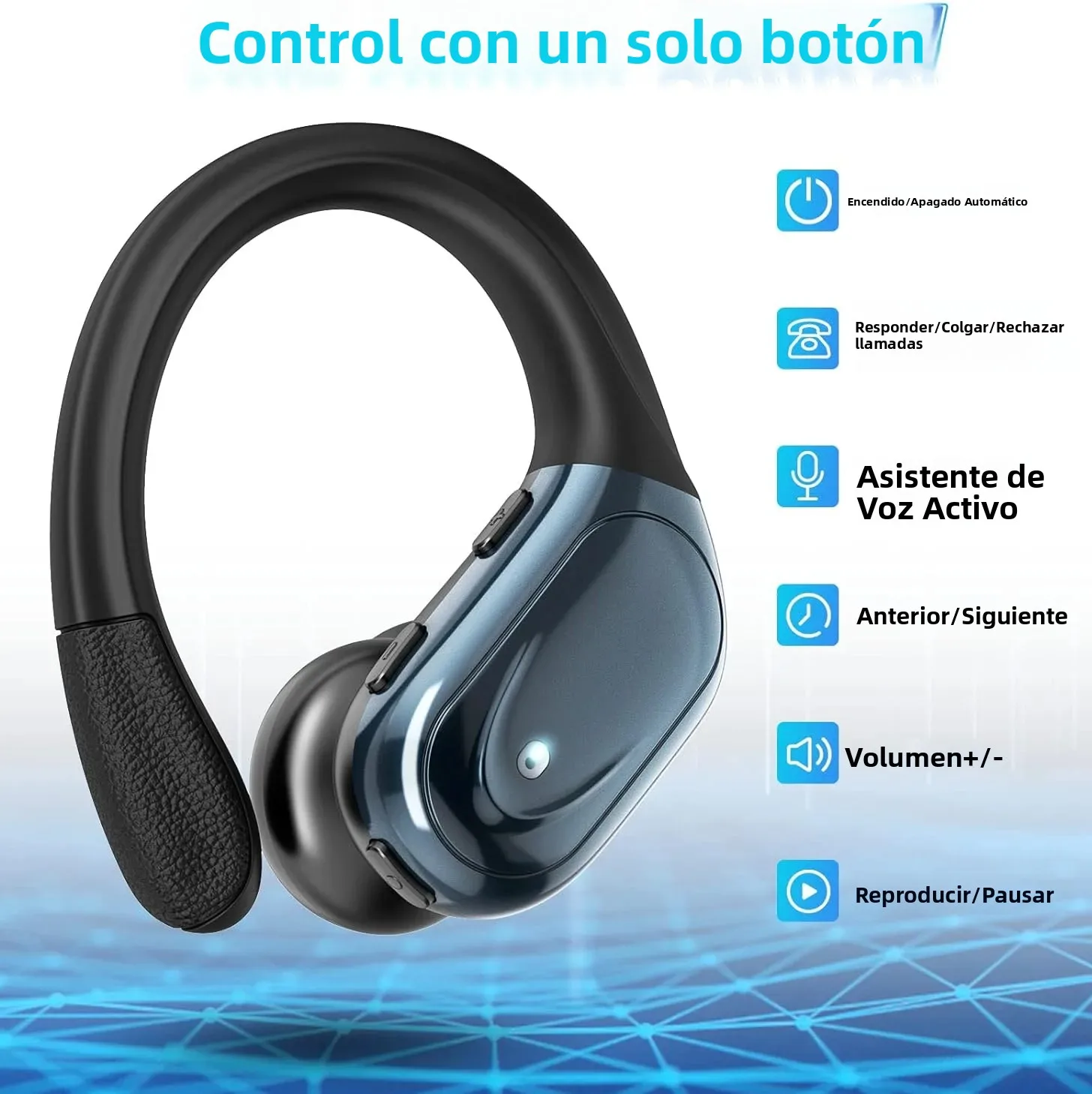 Audífonos Inalámbricos TWS Bluetooth, Auriculares con Bajos Profundos, Micrófono, Pantalla LED de Energía para Deporte, Entrenamiento, Correr, Gimnasio