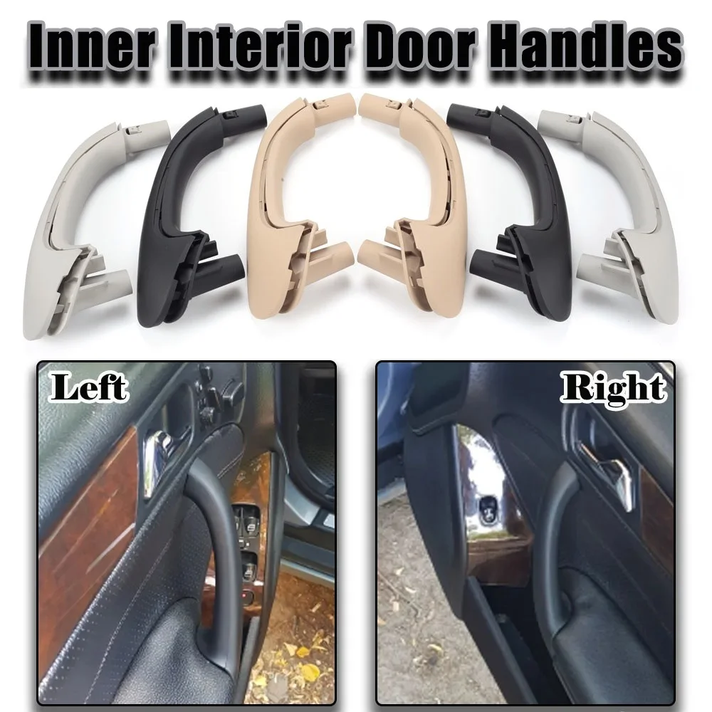 Cubierta de tirador de puerta delantera y trasera de coche para Mercedes Benz W203 C230 C240 C280 C320 C350 2000 2001 2002 2003 2004 2005 2006 2007