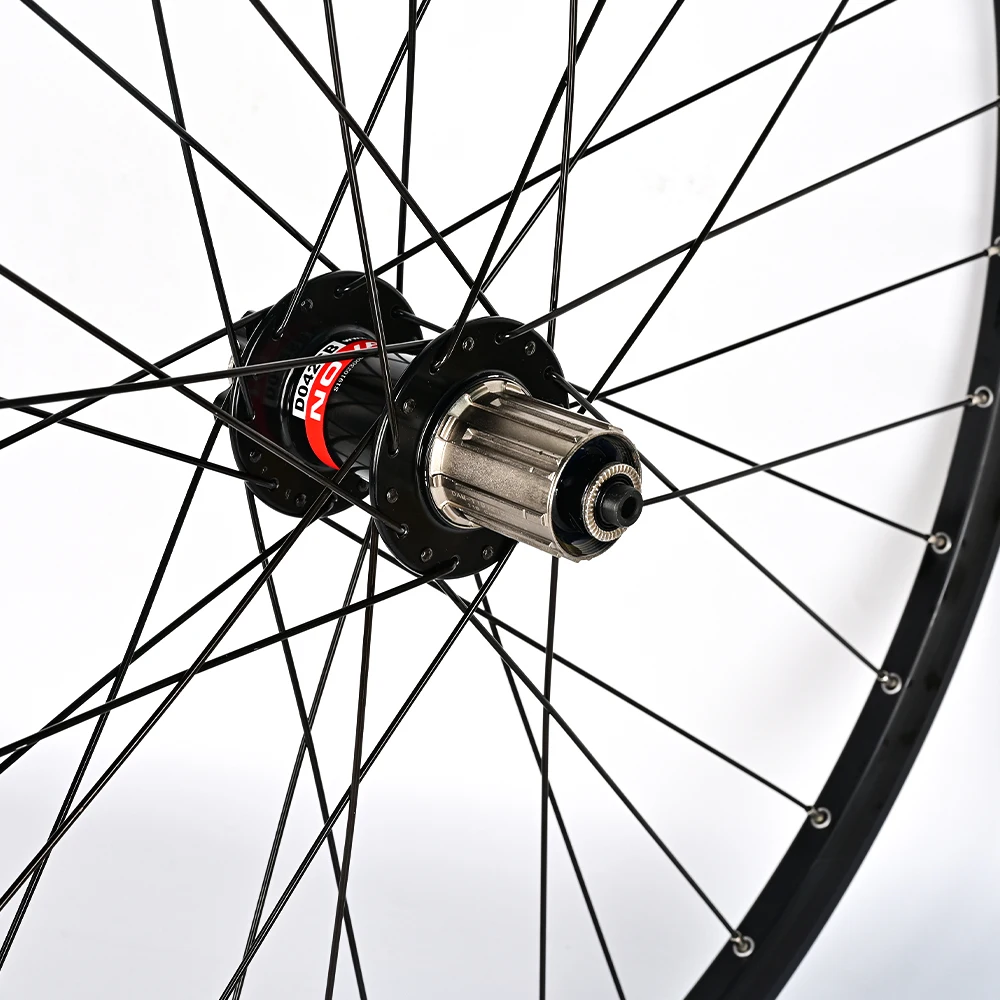 Novatec-Juego de ruedas de bicicleta de 26/27,5/29 pulgadas con bujes D042SB, llanta QR SunRingle de 32 agujeros, tubo interior de freno de disco de rueda de bicicleta de montaña