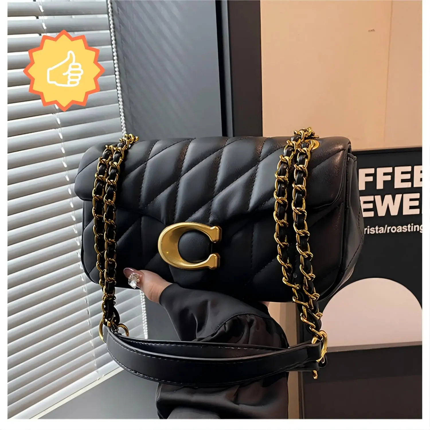Nuevo Bolso Retro de Hombro - Bolso de Cadena Multiusos con Diseño de Rejilla en Forma de Diamante para Mujer, Bolso Bandolera, Bolso Cuadrado Pequeño