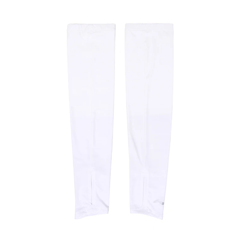 Li-ning Mangas de brazo de enfriamiento de entrenamiento para mujer 86% poliamida 14% forro de elastano Mangas de protección solar para fitness AQCV002
