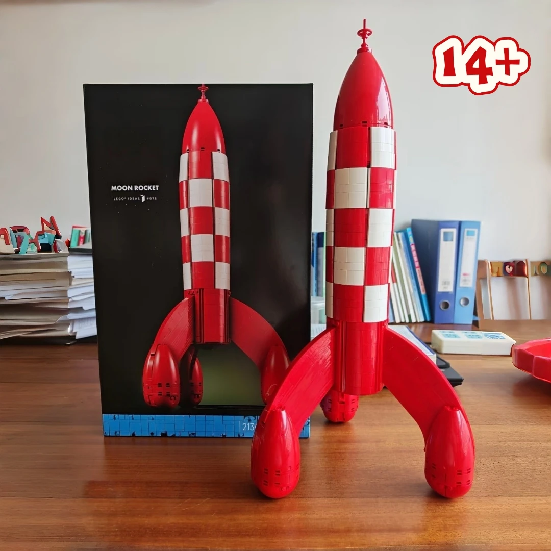 1283 Piezas, Bloques de Construcción Modelo Cohete Lunar, Ideas Creativas DIY, Juguete de Construcción de Anime, Regalos de Cumpleaños y Navidad