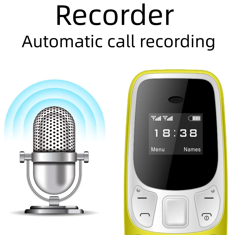 SERVO pequeño teléfono móvil Bluetooth marcador Magic voice baja radiación grabación de llamadas telefónicas 2/3 SIM GSM desbloqueado Mini teléfono móvil