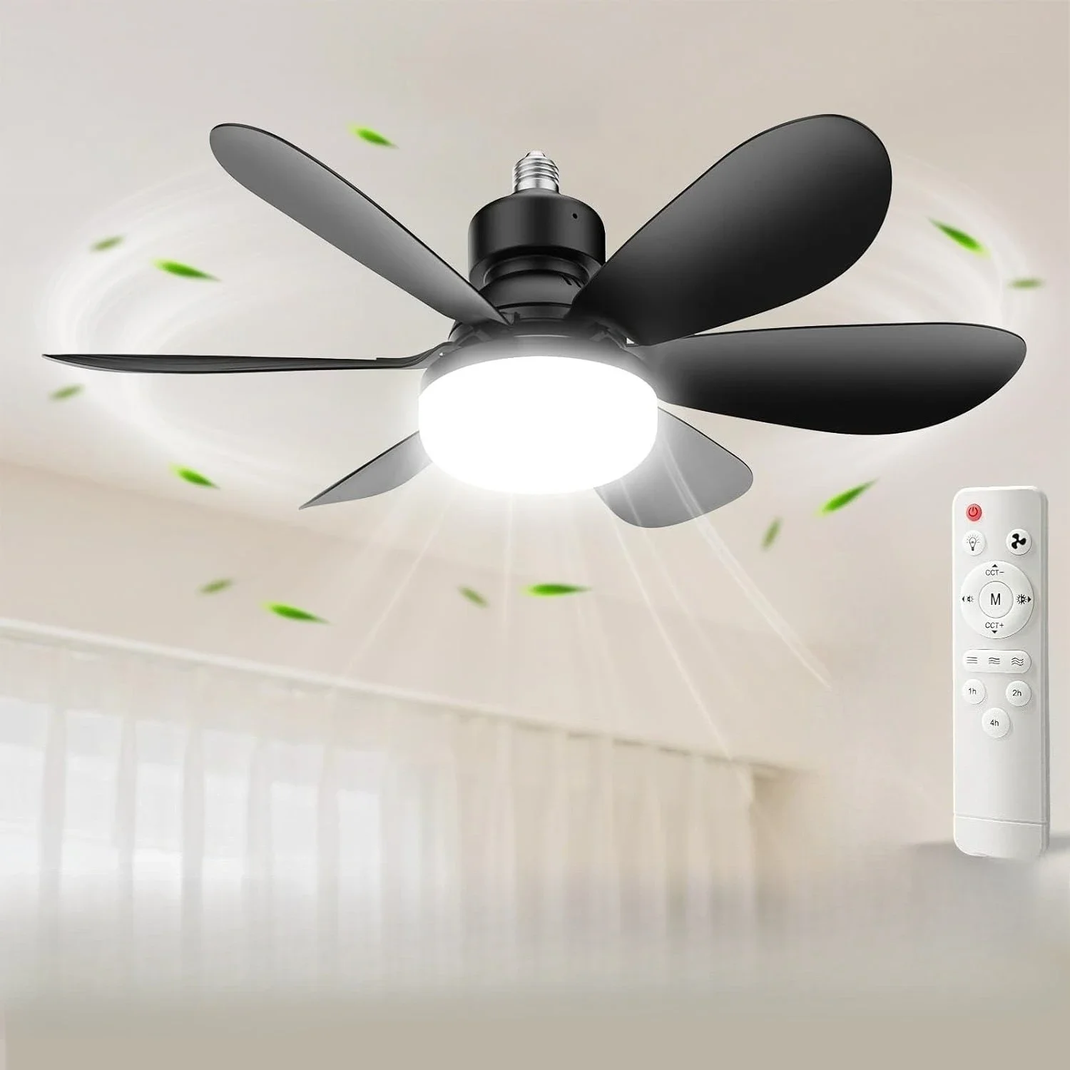 Lámpara de Techo LED con Control Remoto, Luces de Colores Atenuables, Base E27, para Decoración del Hogar, Sala de Estar, Voltaje 85V-265V