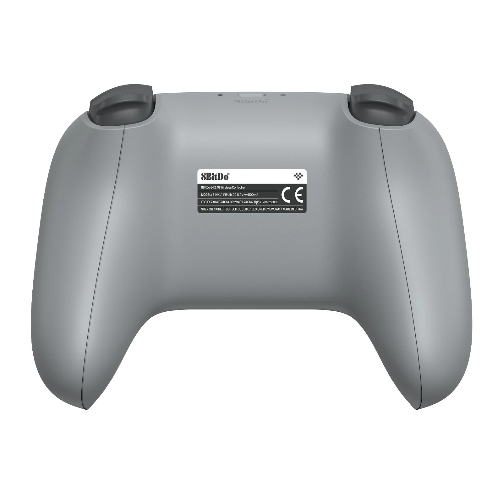 Control Inalámbrico 8BitDo N64 2.4G para Consola N64 Original, Analógico 3D y Windows (Gris), Joystick con Efecto Hall