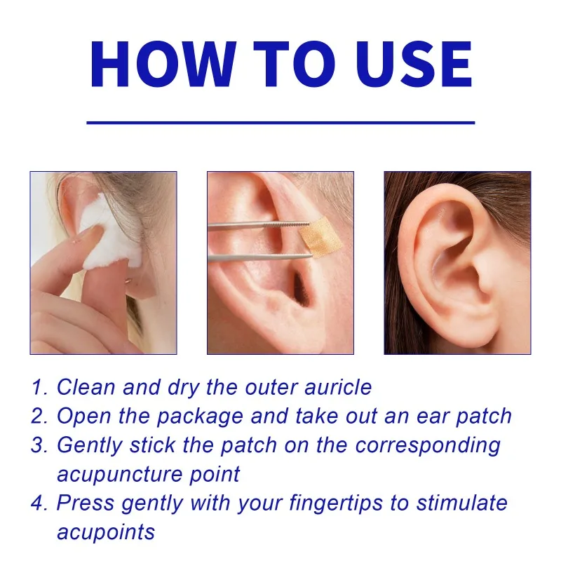 Parches linfáticos de acupuntura para oreja, punto magnético, alivia la hinchazón linfática, terapia de acupuntura para perder peso, belleza, cuidado corporal