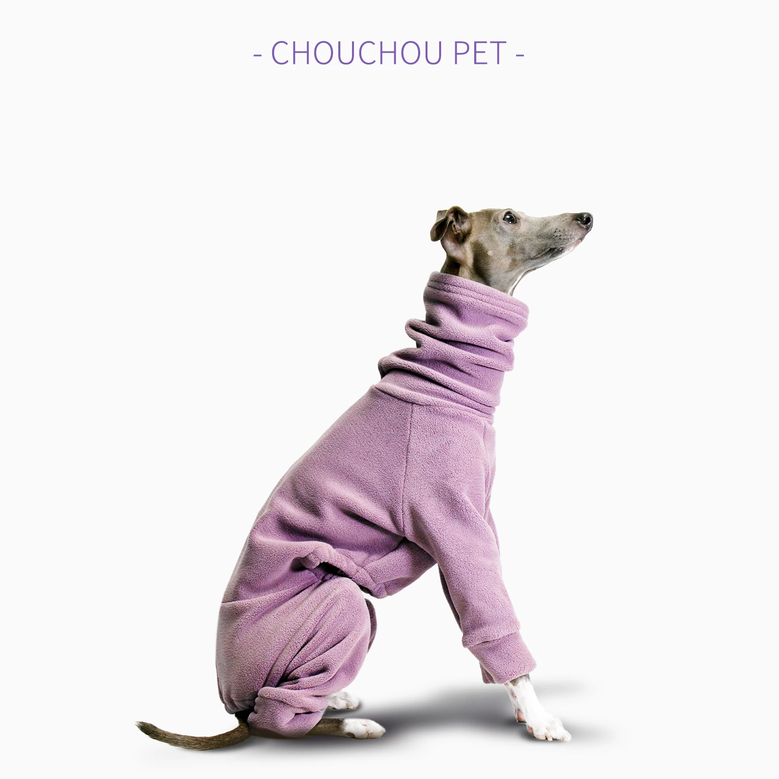 Whippet Galgo Italiano Ropa Polar Jammies Invierno cuello alto estiramiento ropa para mascotas