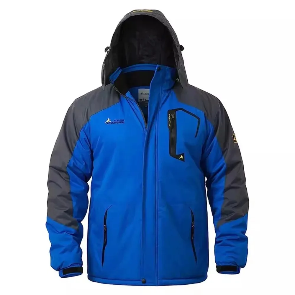 Parkas de invierno para hombre, chaqueta para exteriores, forro polar grueso, cortavientos impermeable cálido, chaquetas de esquí, abrigo grueso para escalar, gran oferta
