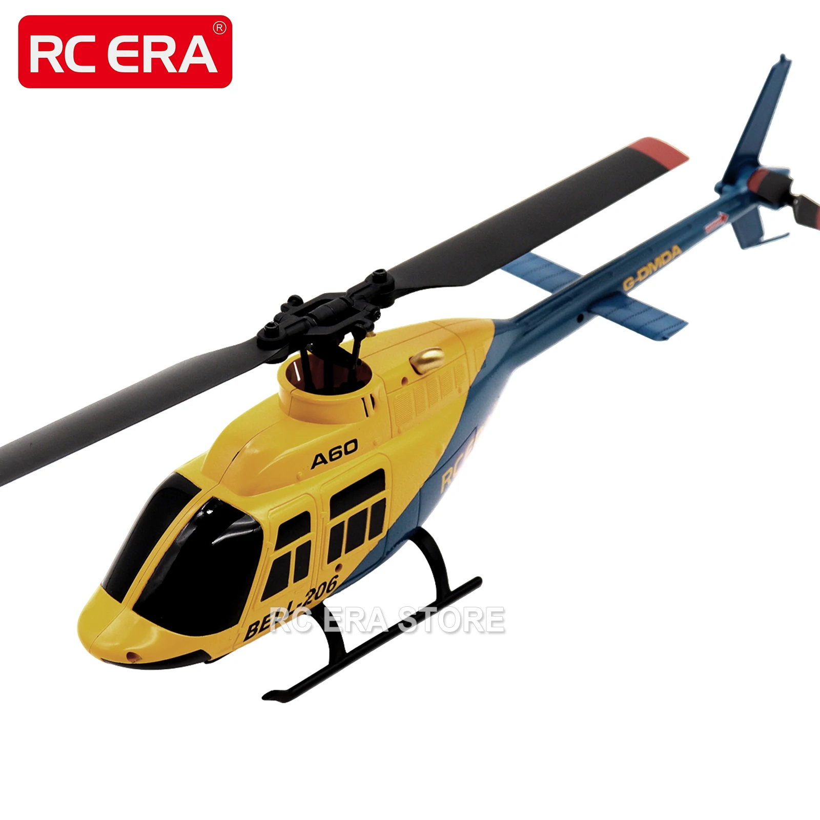 RC ERA A60 Mini Bell206 RC helicóptero 2,4G 6-Aixs giroscopio 4CH mantenimiento de altitud Control remoto avión juguetes para regalo de adultos