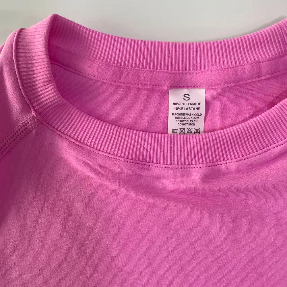 Top de manga corta palangre para mujer, Top corto de gimnasia, camiseta ligera para Yoga, ropa de entrenamiento elástica, camisetas deportivas para correr