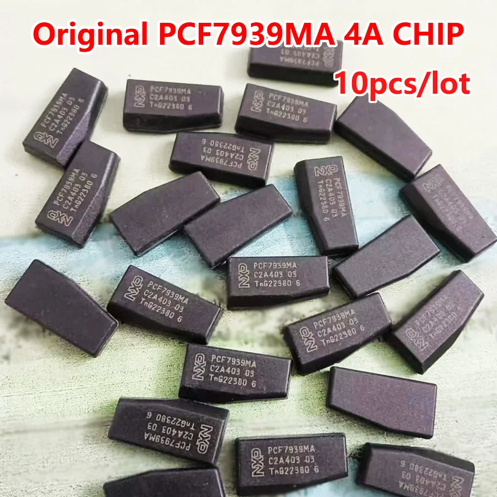 CHIP Original 7939ma ID49 4A, transpondedor remoto pcf7939ma 7939 para renault y fiat, 10 unidades por lote