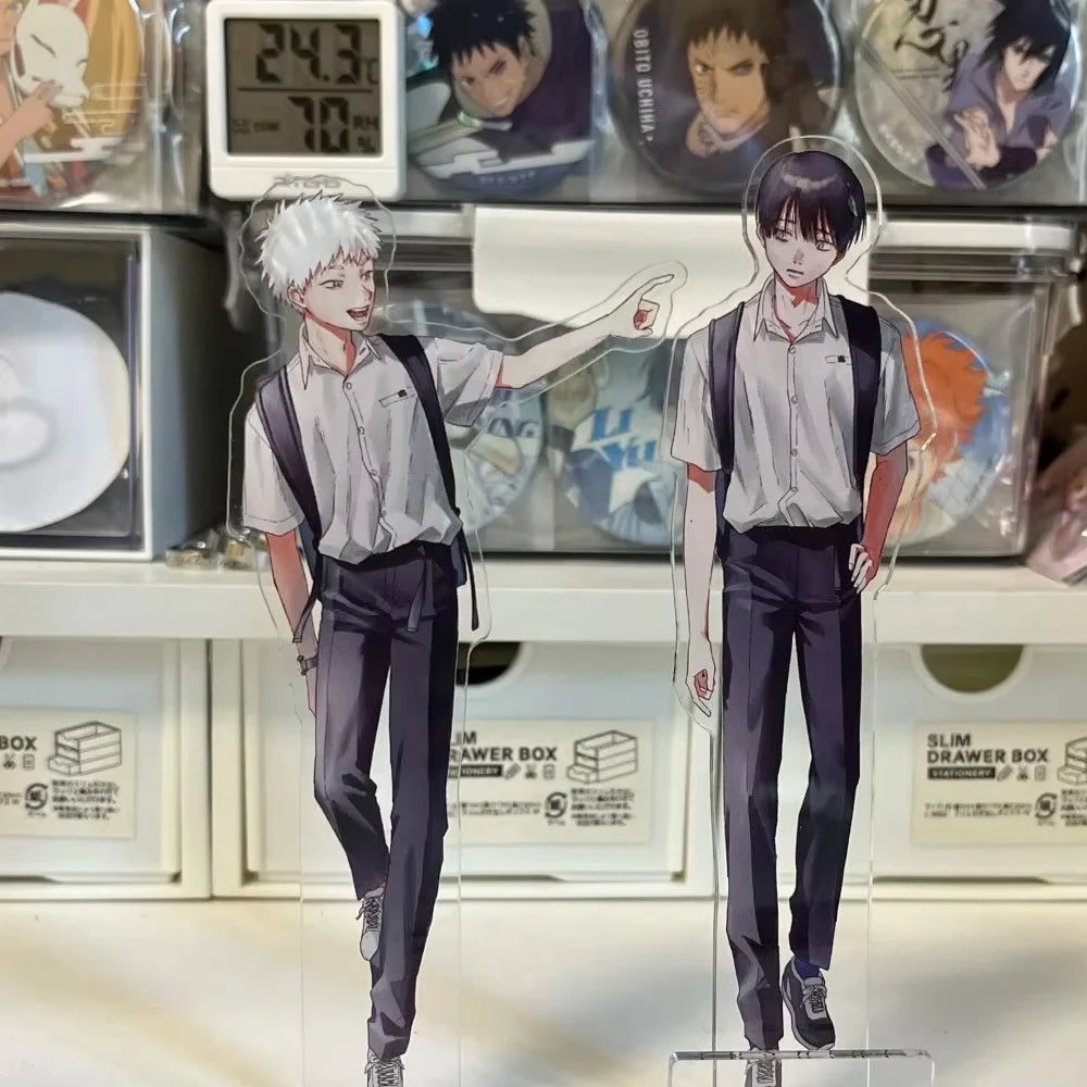Set de 2 Figuras de Acrílico de Anime, Modelo de Escritorio, de Hikaru Indo y Tsujinaka Yoshiki, del Anime 'The Summer Hikaru Died', Lindas y Decorativas