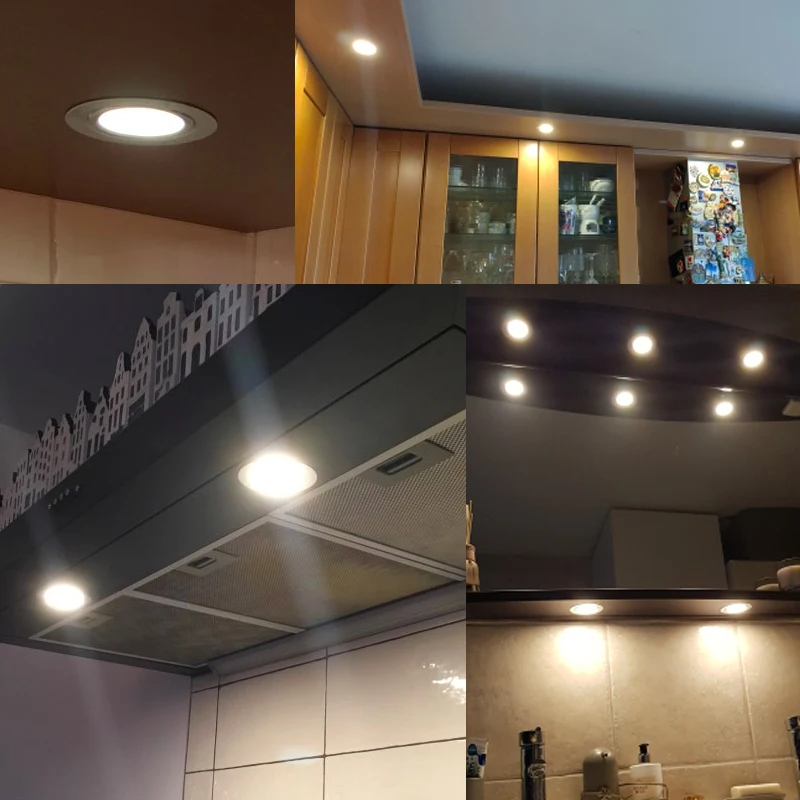 Mini Lámpara LED Empotrable para Exteriores, IP65 Impermeable, DC12V 24V 3W 5W, Lámpara de Techo Oculta para Baño, Foco Ultrafino, Luz para Gabinete