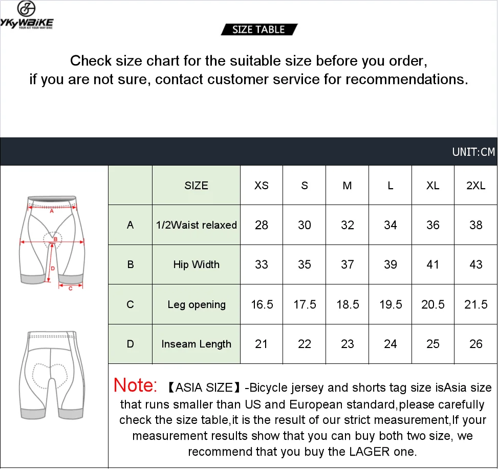 YKYWBIKE-pantalones cortos de ciclismo para mujer, con relleno acolchado 3D, 7 horas de paseo, color negro