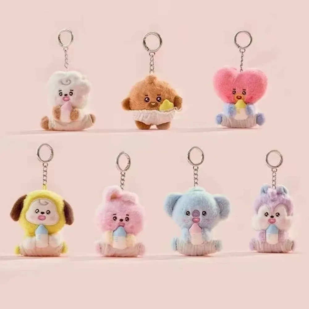 //BT21 Koya Chimmy Lindo Llavero de Peluche de Dibujos Animados Kawaii, Llavero Decorativo de Personaje de Anime Creativo de Alto Valor