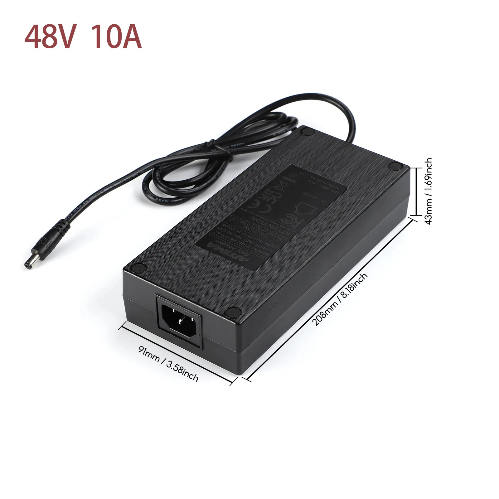 Fuente de Alimentación de Audio AIYIMA GaN 48V 10A/5A CC, Cargador, Adaptador de Corriente para Amplificador TPA3255, Entrada 100-240V, para A07 Max/A70