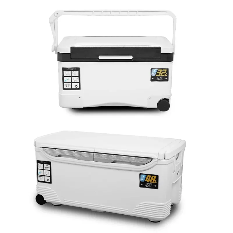 Caja enfriadora de pesca, caja de aparejos para tanque al aire libre, herramientas de almacenamiento de peces, mar, con agujeros de aire portátiles, 10L, 18L, 22L, 32L, 48L