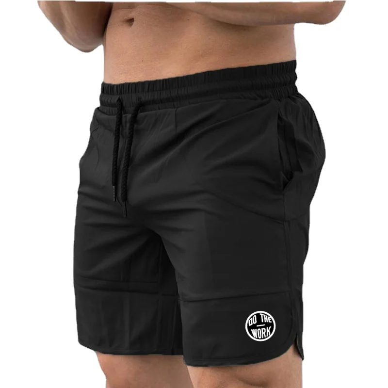 Pantalones cortos deportivos multifuncionales para correr, entrenamiento físico, pantalones hasta la rodilla con bola de secado rápido para hombre, ropa deportiva para correr al aire libre