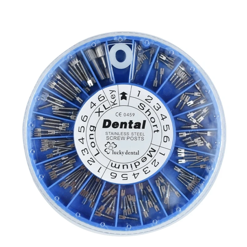 Tornillo cónico de endodoncia Dental, pasadores de conducto radicular Endo, postes de tornillo de Material de cuarzo chapado en oro de acero inoxidable