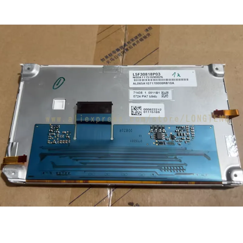 Panel de pantalla LCD Original L5F30818P01 L5F30818P02 L5F30818P03 L5F30818P04 L5F30818P05 de 6,5 "para navegación de radio de coche VW RNS510