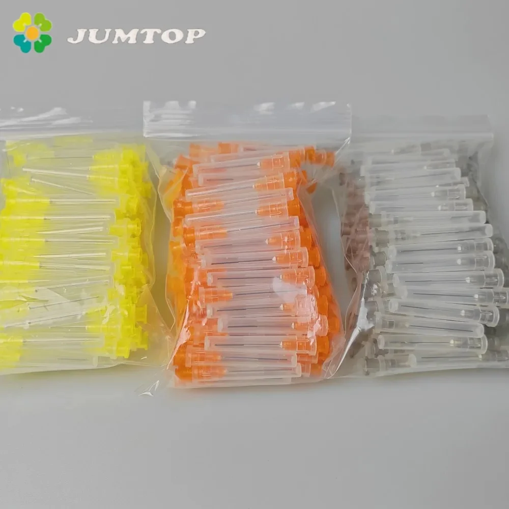 JUMTOP 100 Uds aguja de irrigación Dental Endo punta de conducto radicular agujas de enjuague lateral aguja de lavado de apertura de un solo lado