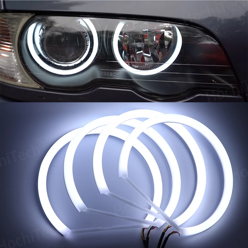 Faro LED blanco Halo Angel Demon Eyes Kit Angel Eyes luz para BMW Serie 3 E46 sedan touring wagon coupe compact 1998-2005