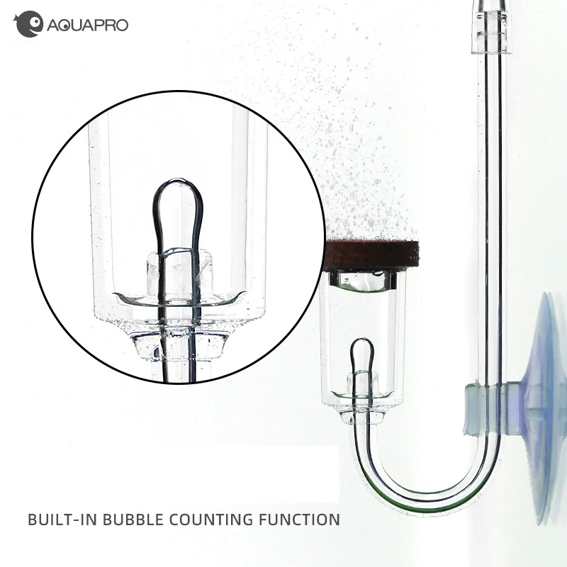 Difusor de CO2 para acuario, contador de burbujas, Mini pulverizador para pecera, latas, accesorios de dióxido de carbono, suministros para pecera, filtro Akvarium