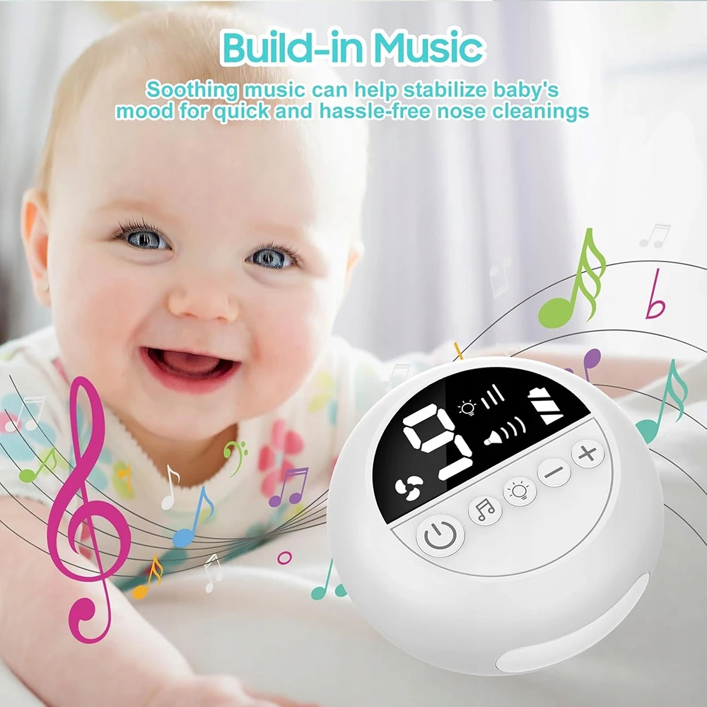 Nuevo aspirador nasal eléctrico para bebés y niños pequeños, recargable, con 9 niveles de succión, fácil de limpiar.