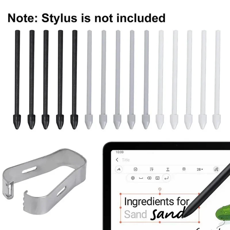Punta de lápiz de tableta de repuesto para Samsung Galaxy S24 S24Ultra Tab S9 S9U S9FE S lápiz táctil lápiz óptico puntas de repuesto de Metal