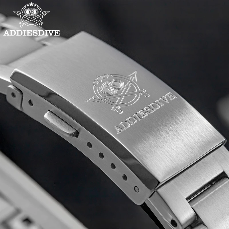 ADDIESDIVE 2026 Nuevo Reloj de Cuarzo de Lujo para Hombre, Resistente al Agua 100m, Cristal de Zafiro, Movimiento Japonés, BGW9 Lume Azul AD2521