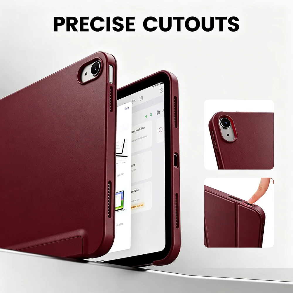 Para Apple iPad (A16) 11ª y 10ª Generación 10.9'' / 11'' 2022 2025, Funda Magnética Inteligente con Tapa, Función de Activación/Desactivación Automática, Funda Suave para Tablet