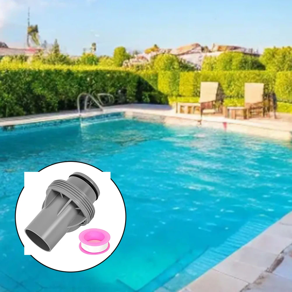 Bomba de filtro de cartucho, adaptador de manguera de 1,5 pulgadas, mejora la eficiencia de filtración para piscinas INTEX, adaptador de piscina sobre el suelo de 1,5 38mm