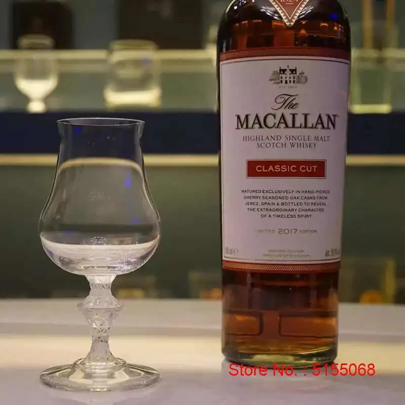 Macallan King-taza de whisky de cristal de lujo para degustación de vino, copa profesional para copita, copa de whisky más fina, hecha a mano pura